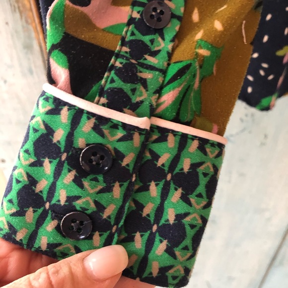 CAbi colorful western floral print shirt, from previous fall season, size M - Picture 6 of 14